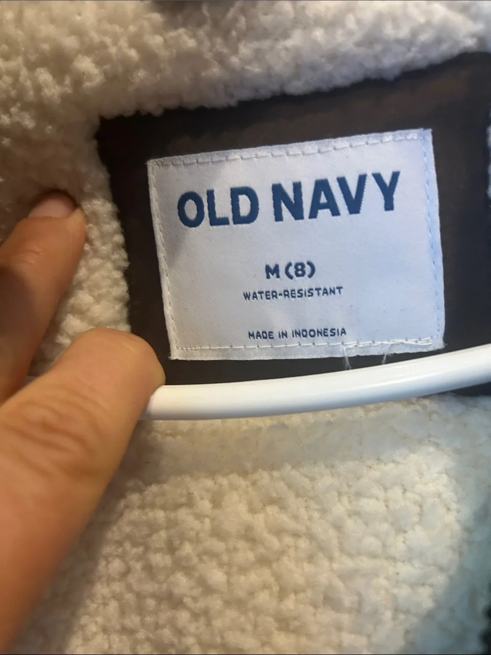 Old Navy Brown Puffer Coat with Sherpa Lining boys